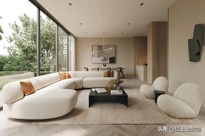 珠海现代宅寂风装修设计住宅，充满舒适自然的气息感