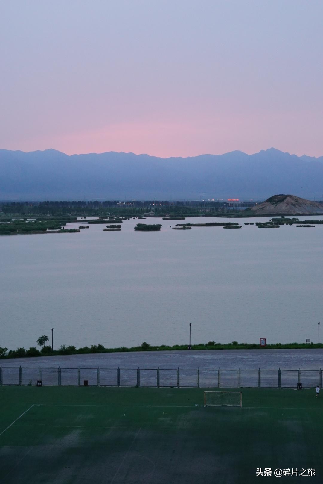银川看日落最好的地方,银川览山公园落日