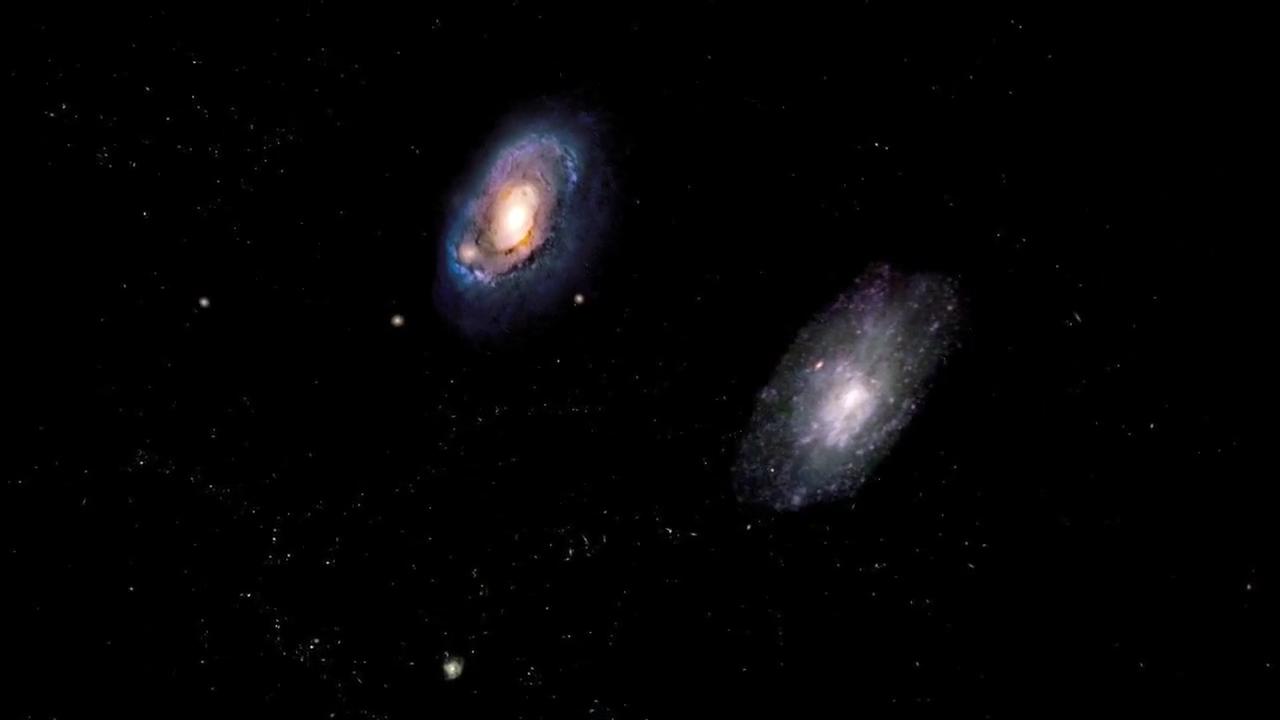 哈勃拍摄到的宇宙银河系视频,哈勃拍到宇宙深空纪念影像