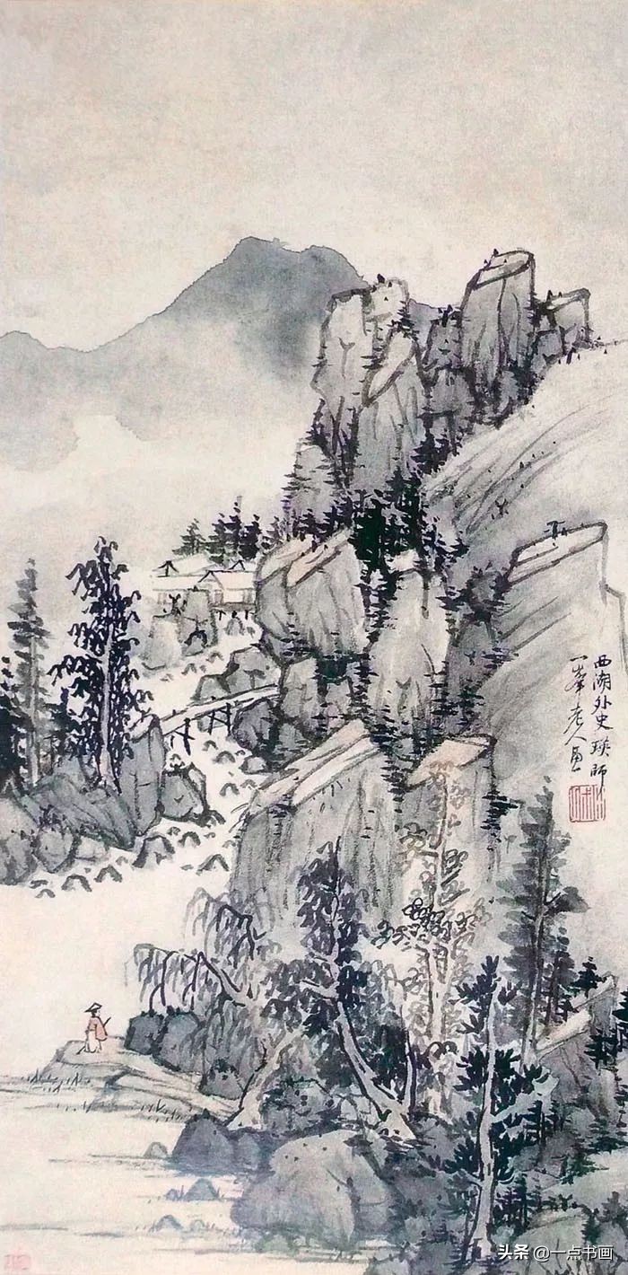 明画家蓝瑛溪山幽居图,明蓝瑛山水画全集