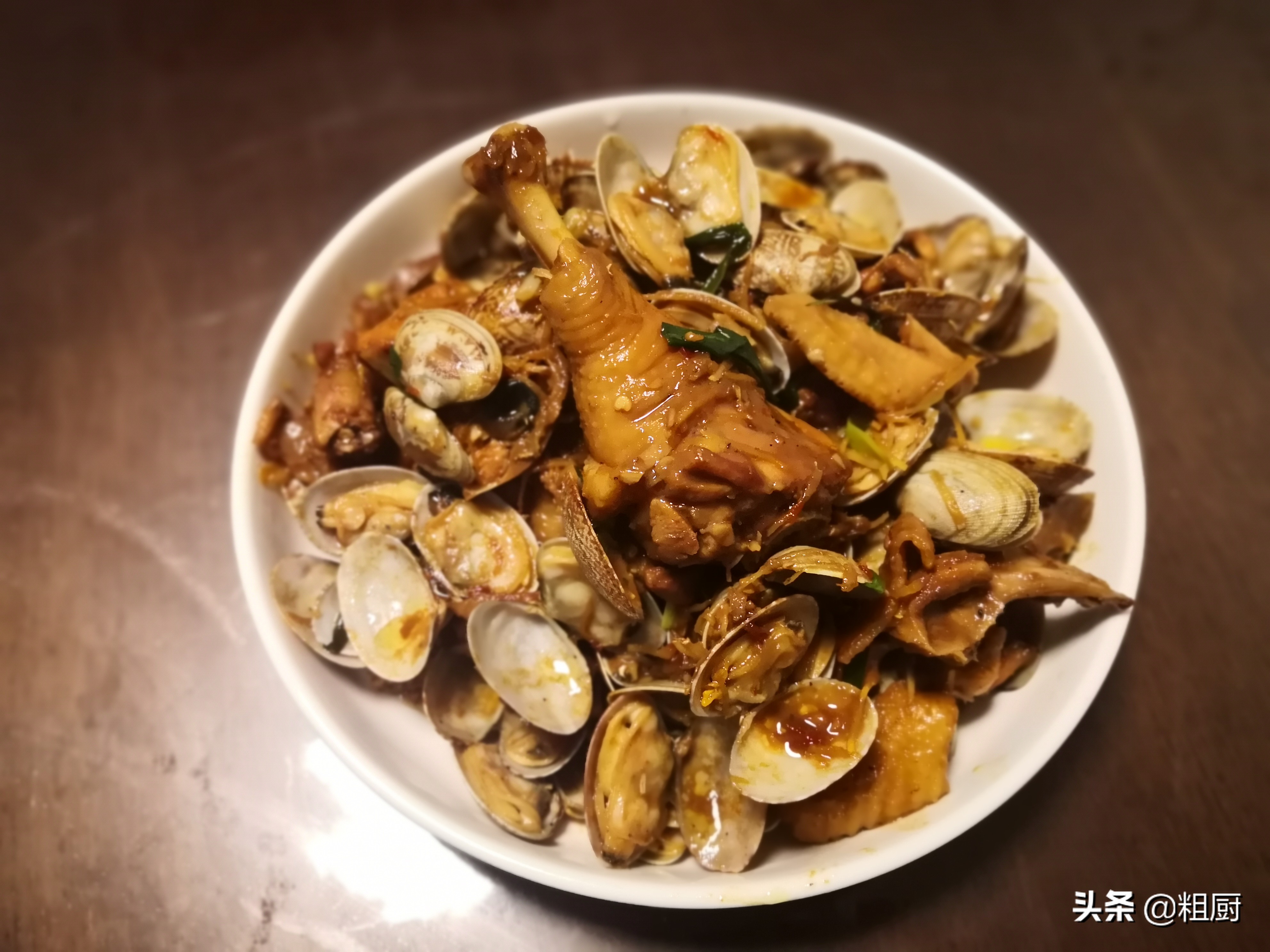 不辣的花甲炒鸡,鲜香花甲鸡的秘制酱料做法