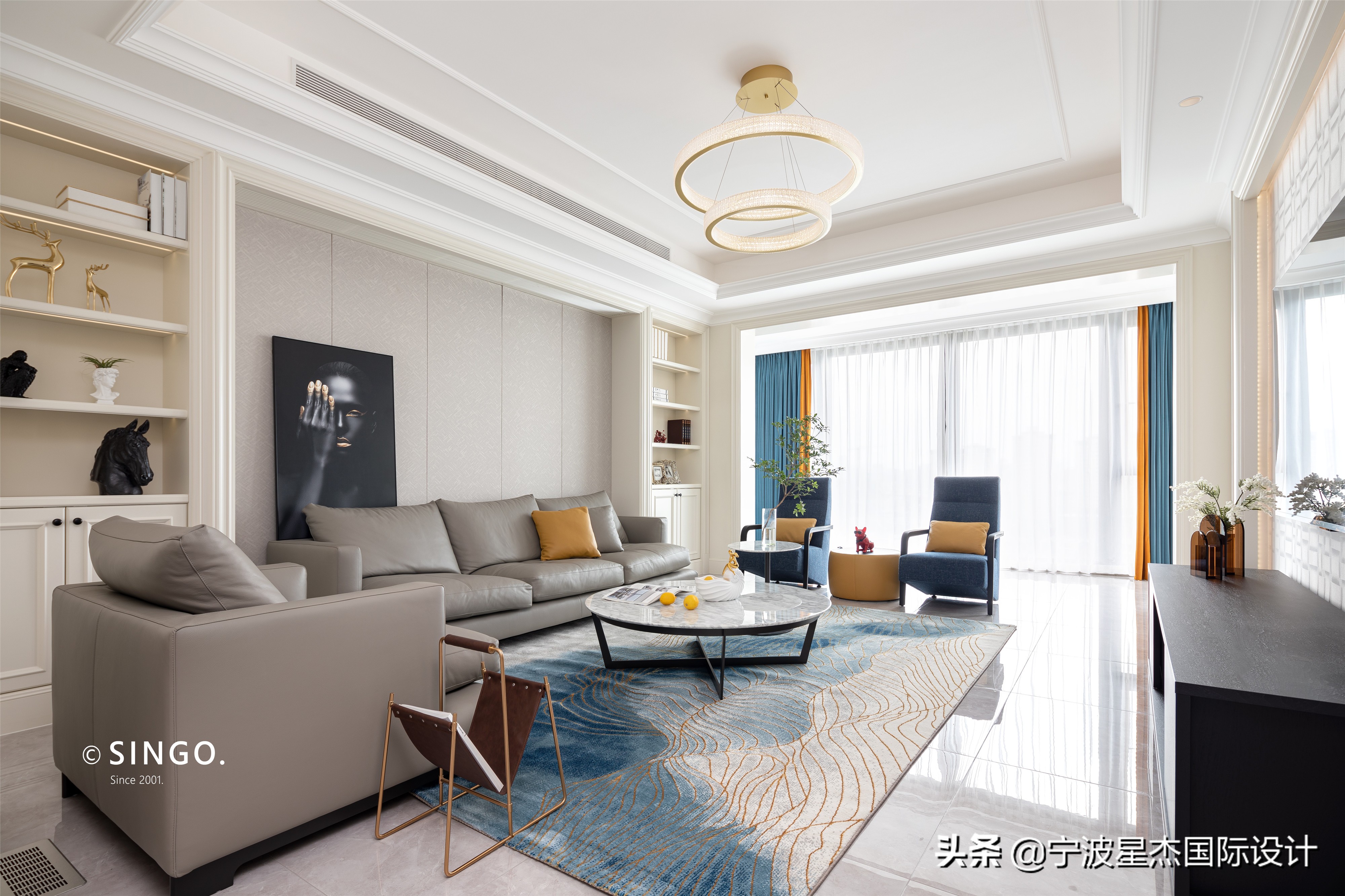 美式独墅现代风格,江湾城中式风格装修最新设计