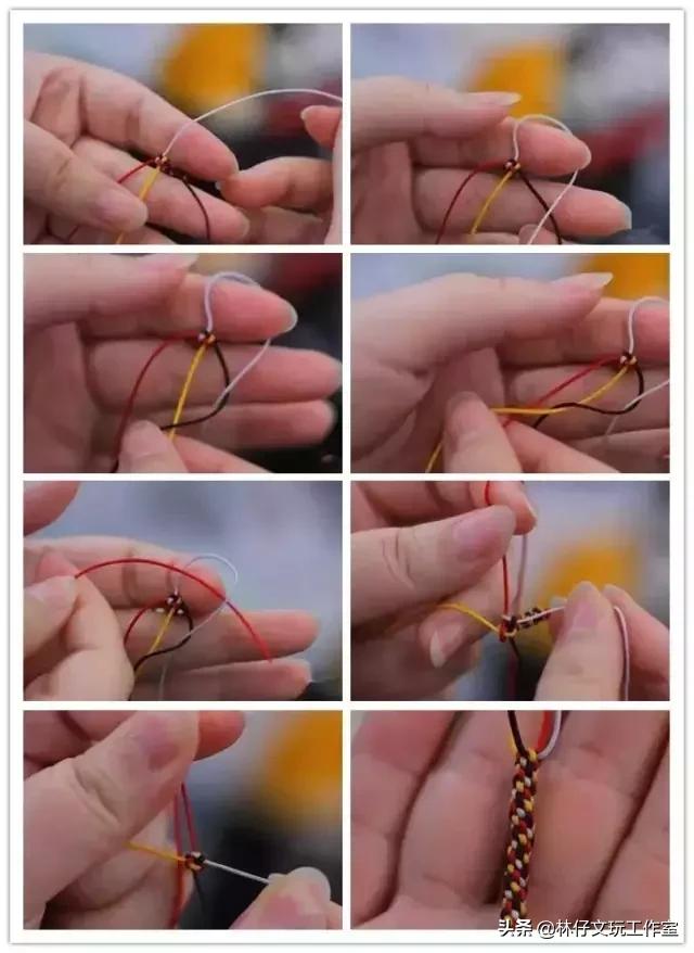 佛珠手串中间绳结打法,小佛珠手串怎么穿绳打结