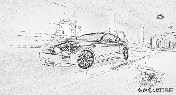 ps把照片变成手绘线稿,ps如何将风景图片转化为手绘