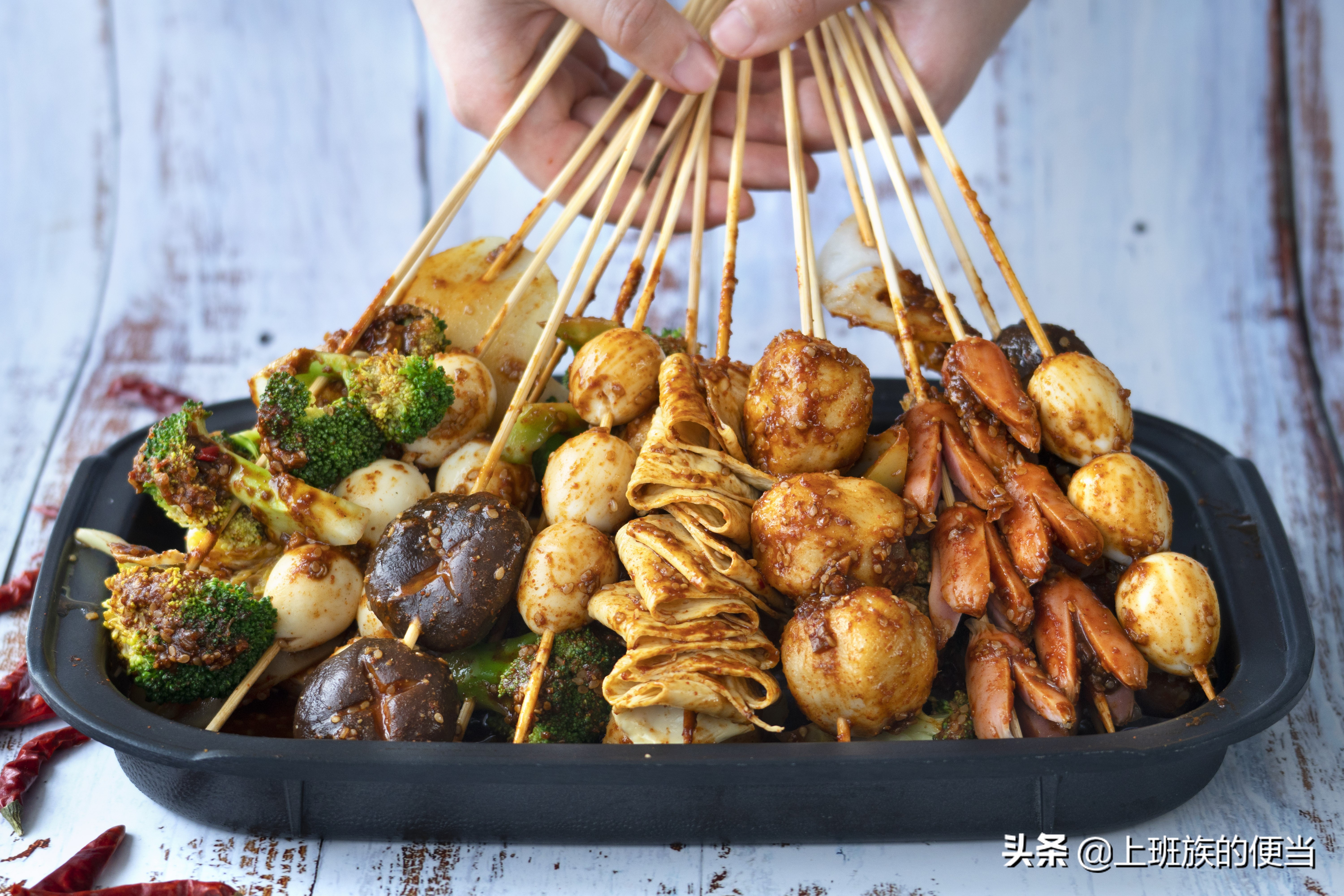 秘制麻辣小串串,街边麻辣串微辣麻酱蘸料怎么做