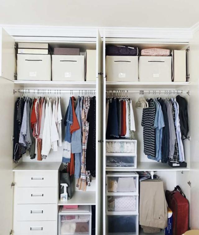 门后空间利用衣柜,较深的衣柜怎么设计