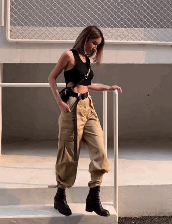 粗腿显瘦裤子加绒加厚200斤,比较适合粗腿的裤子