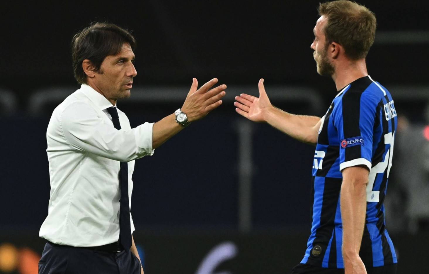 孔蒂踢埃里克森,孔蒂加速埃里克森