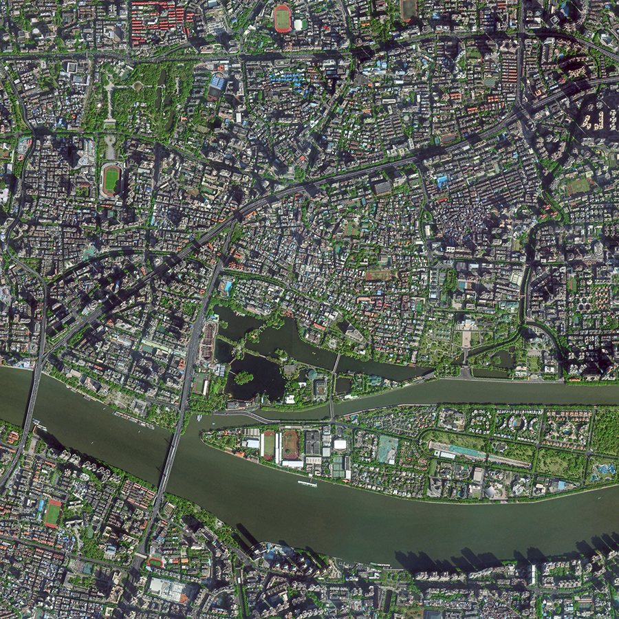 “吉林一号”太空视角,看中国*产党共**百年红色足迹