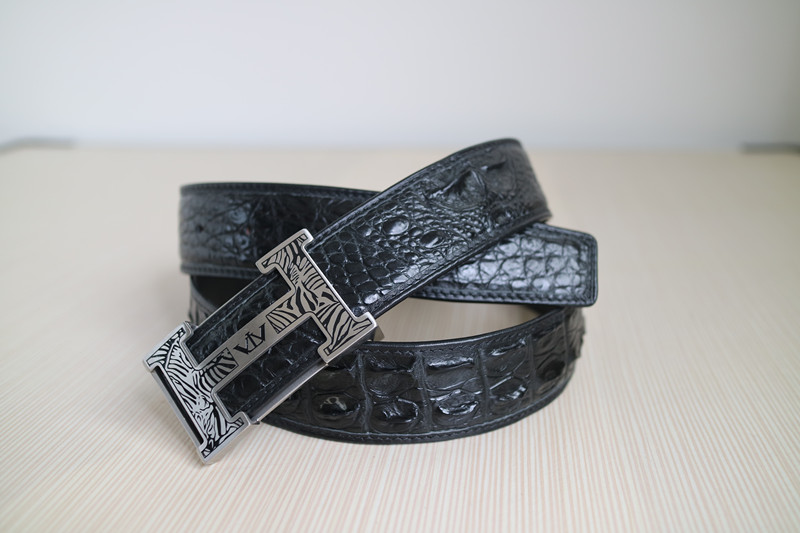 牛皮鳄鱼纹的腰带好看吗,复古鳄鱼皮腰带
