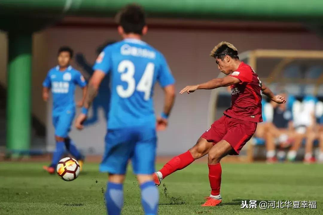 广州富力vs河北华夏幸福2比2,张利峰进球