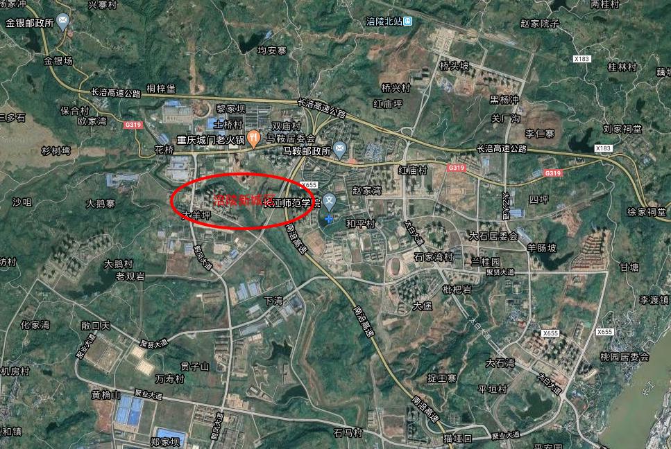 涪陵新城和老城,涪陵老城新区