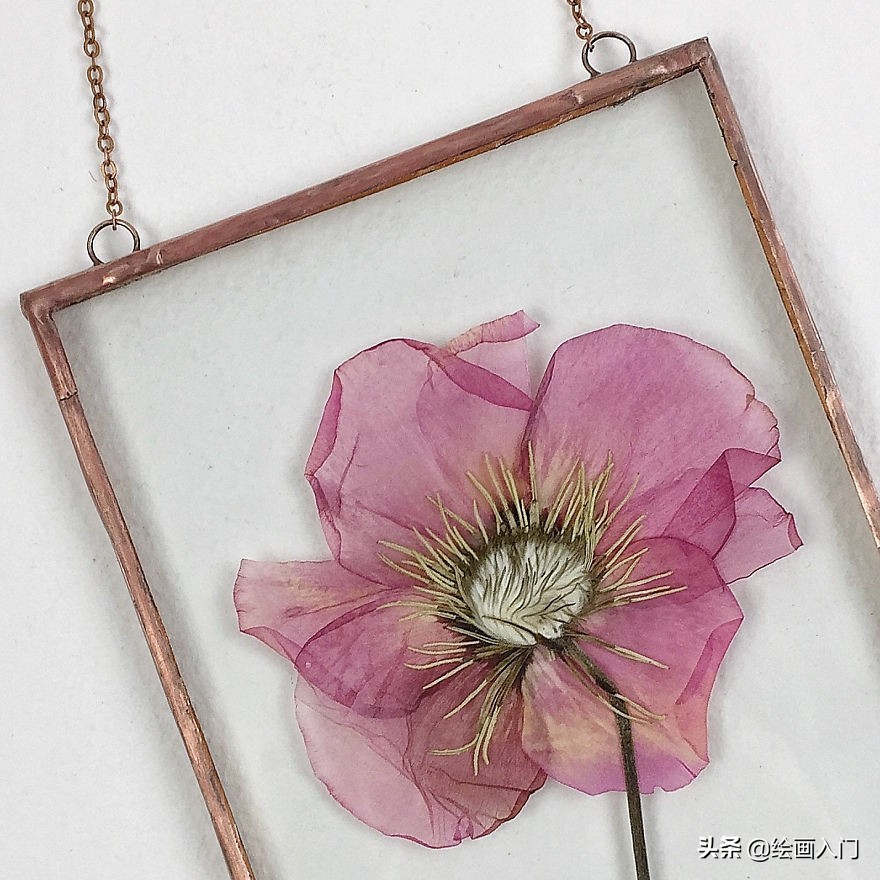 墙壁仿真花装饰创意,玻璃鲜花