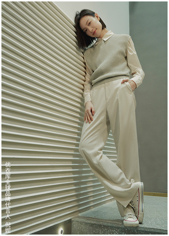 优衣库童装衬衫成人试穿,优衣库童装160和成人一样吗