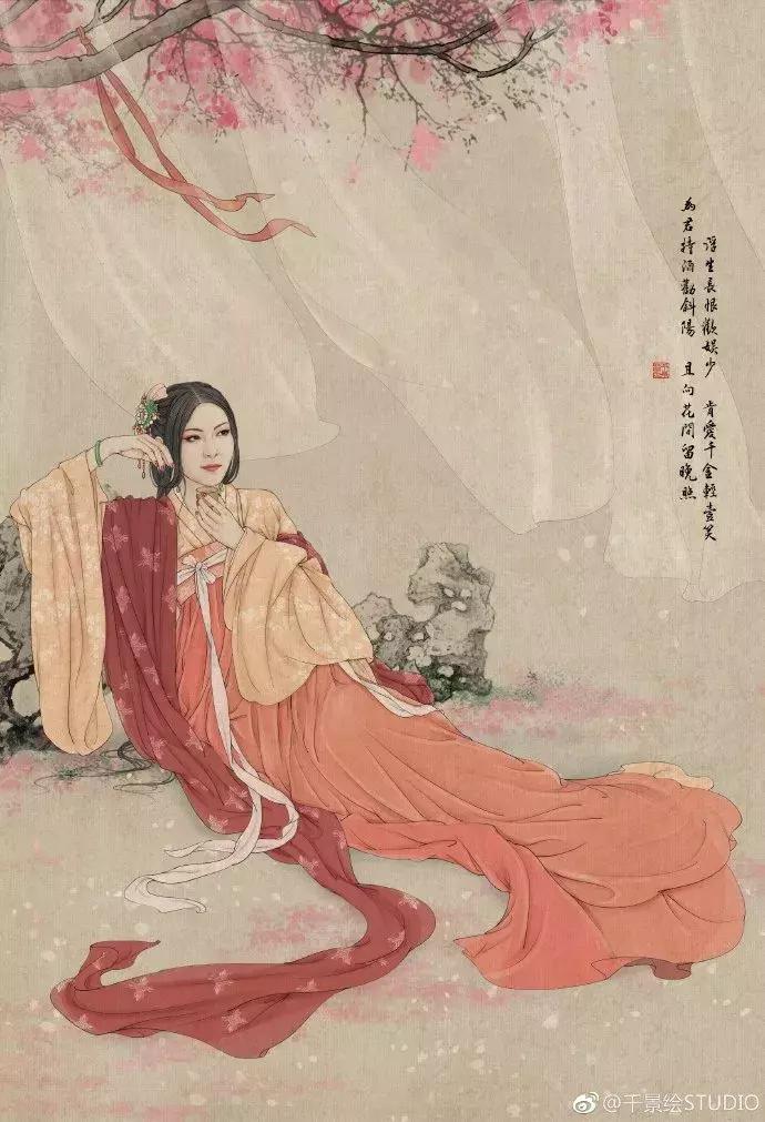 100张绝美古风女手绘简单铅笔,古风6-12岁手绘漫画人物超简单