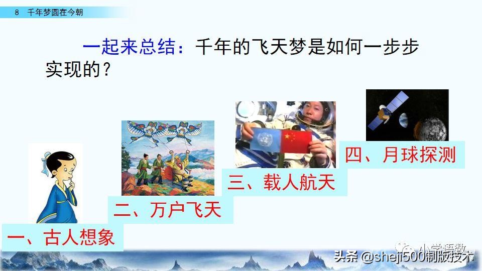 千年梦圆在今朝四年级下册朗读,四年级下册千年梦圆在今朝讲解