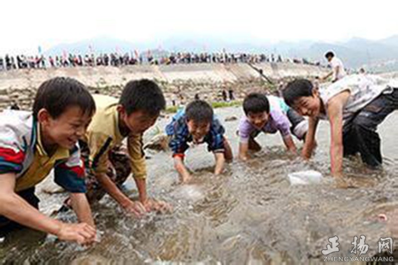 童年野外捉鱼,童年溪边捉鱼