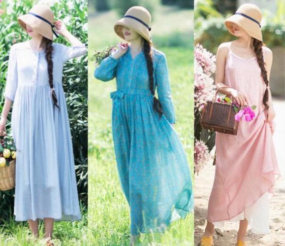 今年流行“棉麻裙穿搭”了，清凉透气又舒适时髦，轻松穿出文艺范