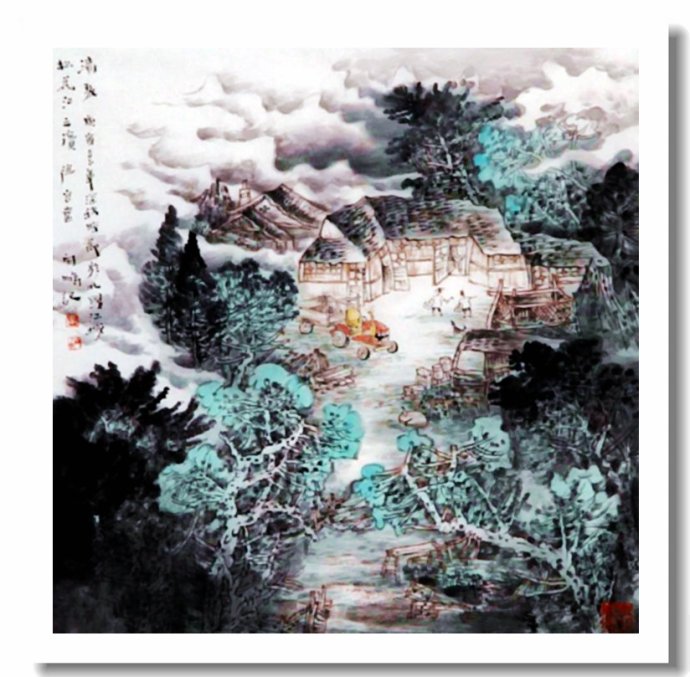 李向鸿山水画精品欣赏,李雁飞写意山水画