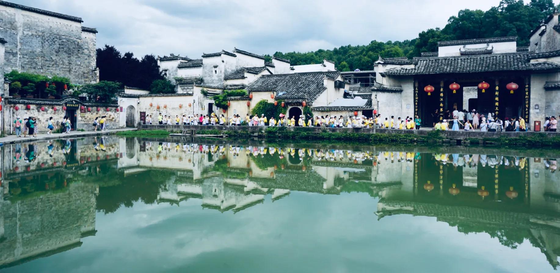 航拍下的宏村有多美,宏村旅游攻略一镜到底