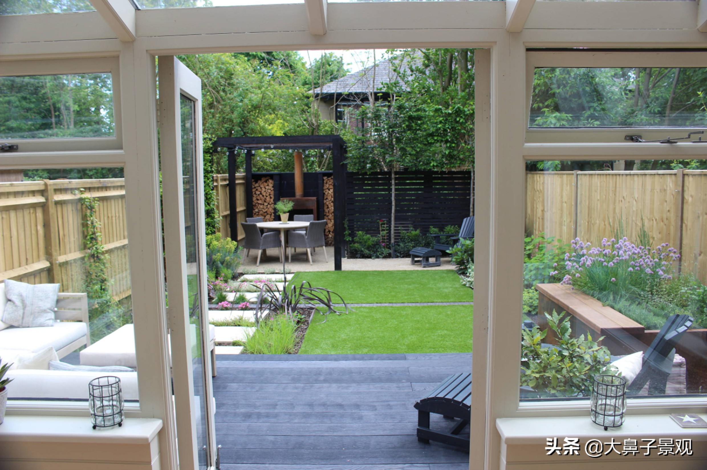 庭院位置不够大门怎样设计,庭院不够大怎么做连廊