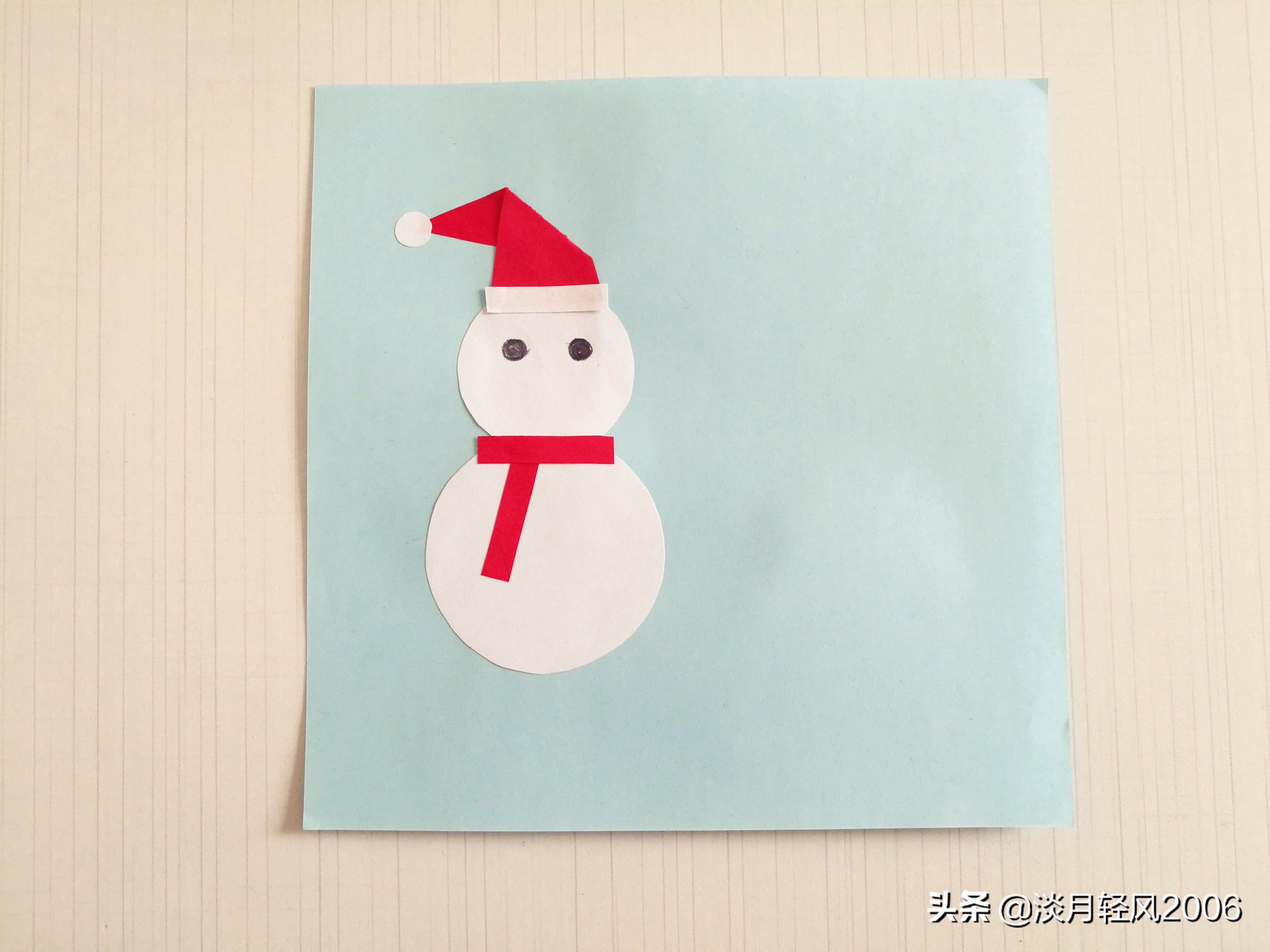 幼儿园创意手工新年贺卡简单一点,圣诞节幼儿手工贺卡制作