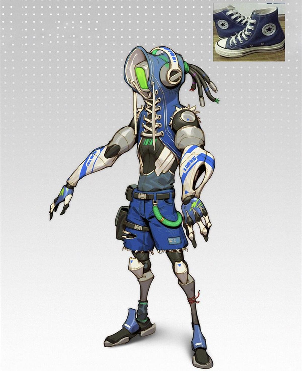 当运动鞋化身二次元形象，机械与运动的融合，鞋子自己也能行走