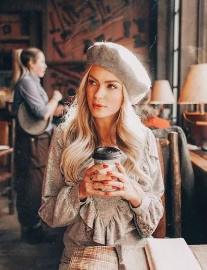 小个子戴贝雷帽显高,贝雷帽显脸小百搭小头围