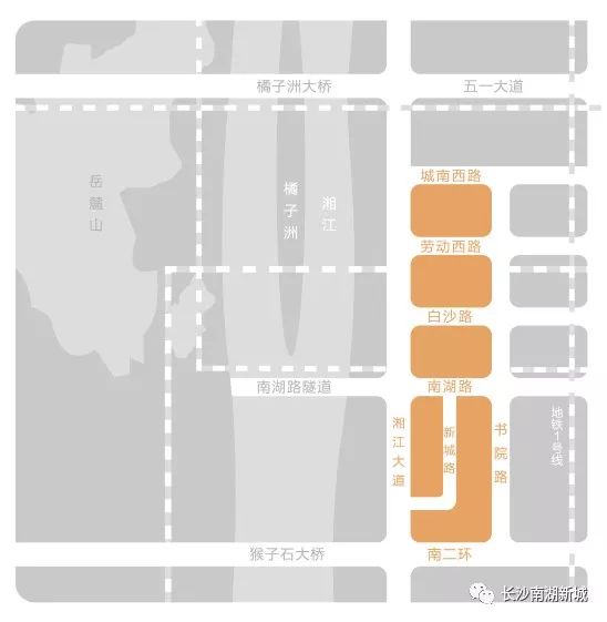 长沙南湖金融外滩最新规划,金融中心二期320亩地块实景