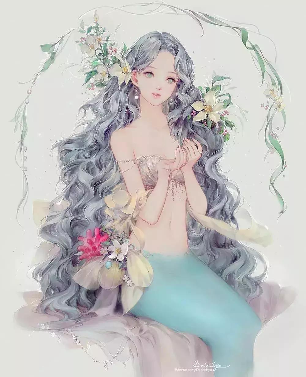 好看的仙女插画,唯美的韩国风插画