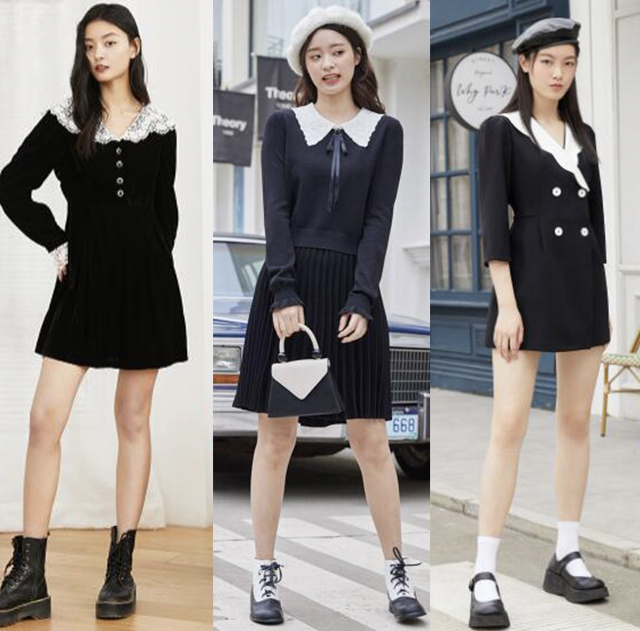 冬日穿搭内搭推荐女,冬日内搭连衣裙平价推荐