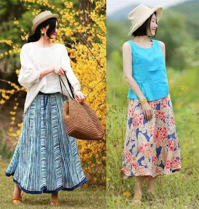 今年流行“棉麻裙穿搭”了，清凉透气又舒适时髦，轻松穿出文艺范