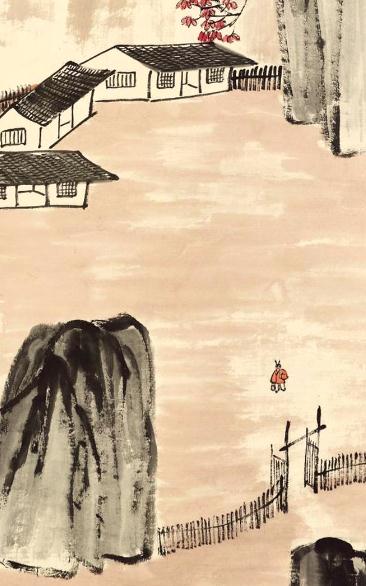 齐白石60幅山水画,齐白石画的设色花卉草虫图片