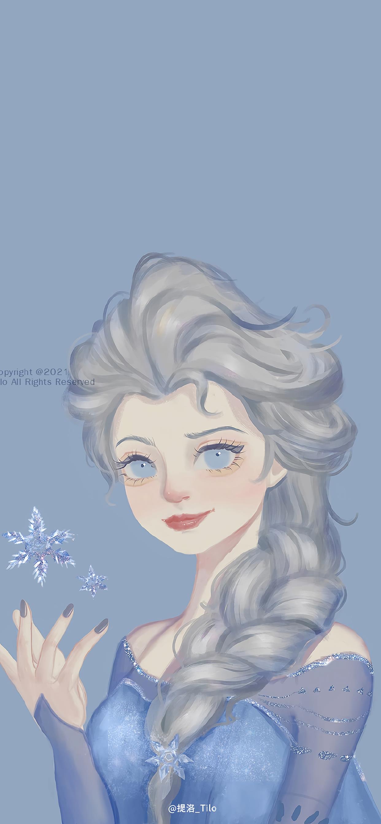 壁纸唯美王者荣耀西施动漫,迪士尼公主壁纸插画