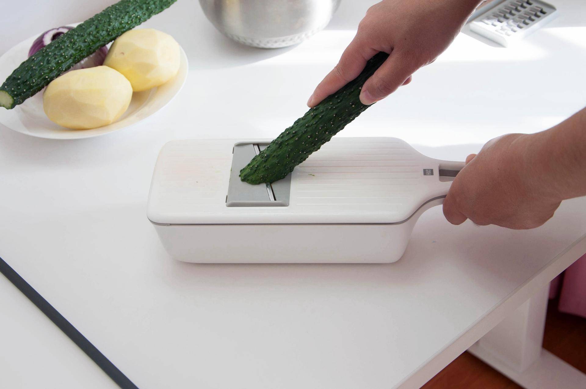 多功能切菜器厨房必备好物推荐,多功能不锈钢双面切菜板