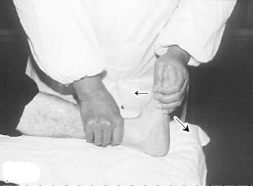 中医推拿手法踝关节扭伤教学视频,中医康复推拿外踝关节扭伤手法