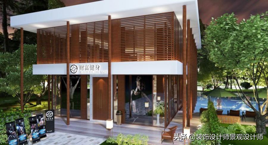 公司健身房设计效果图,书房健身房二合一设计效果图