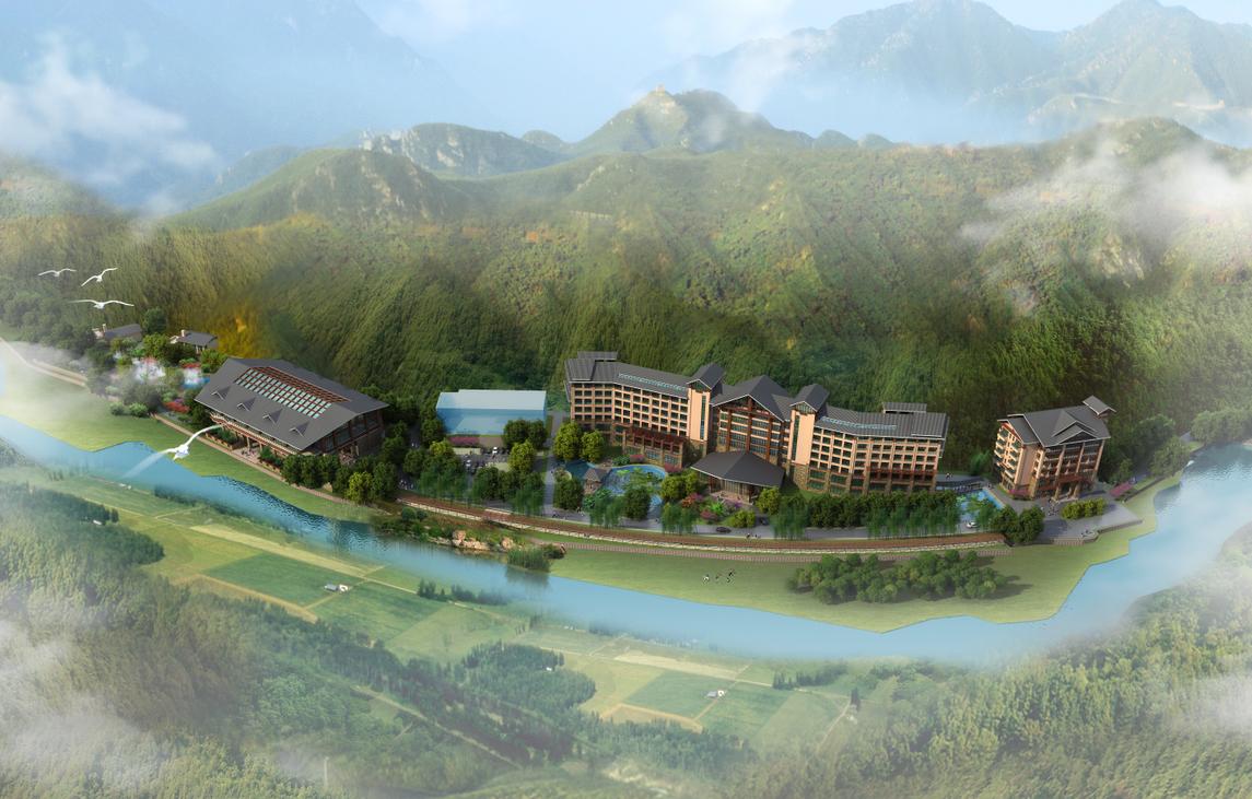 四川温泉康养小镇设计,龙潭河旅游区万源