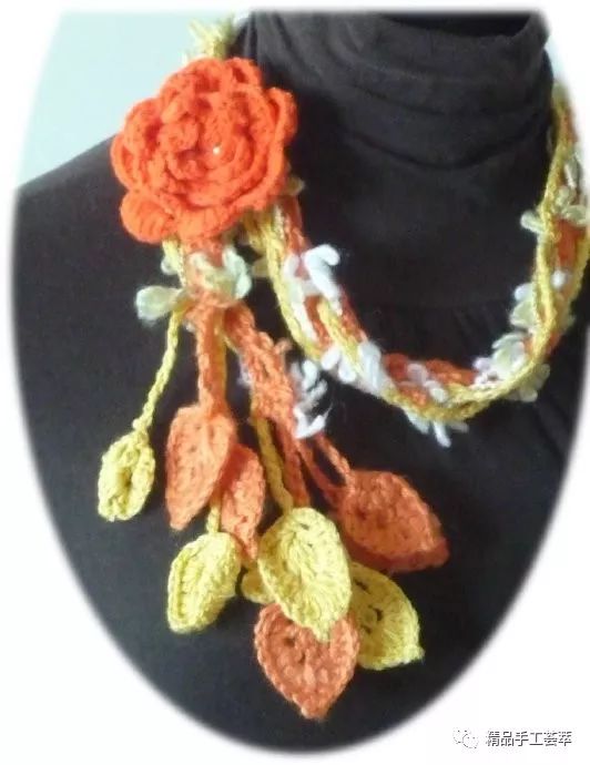 钩针毛衣链教程,手工编织毛衣链款式图