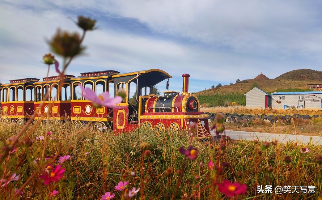 丰宁坝上大滩镇闪电湖,陶醉在秋季
