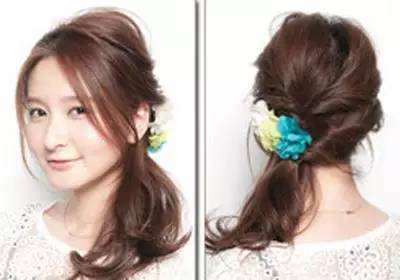 今年流行的侧编发,减龄全编发型