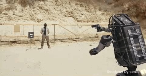 机器人可以打仗吗,机器人拿起枪视频