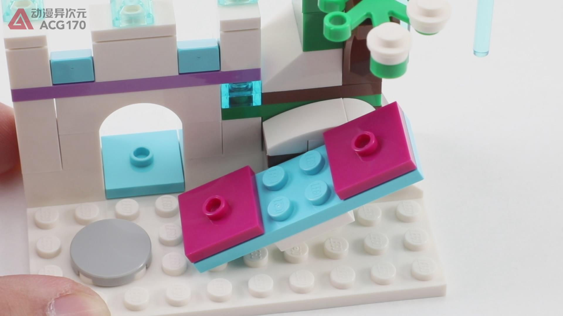 迪士尼冰雪城堡乐高教程,乐高冰雪奇缘艾莎城堡拼装视频