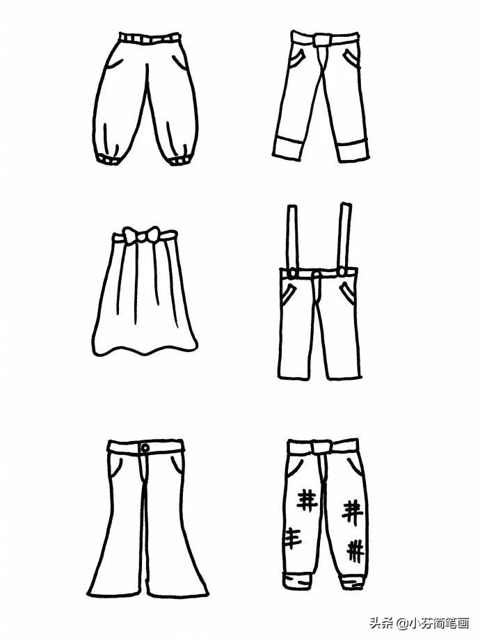 衣服简笔画简单又漂亮女生,新年衣服简笔画简单又漂亮