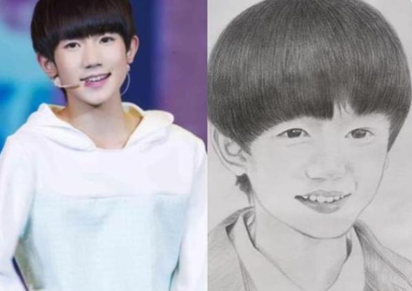 肖战的素描画教程,最简单的肖战素描画