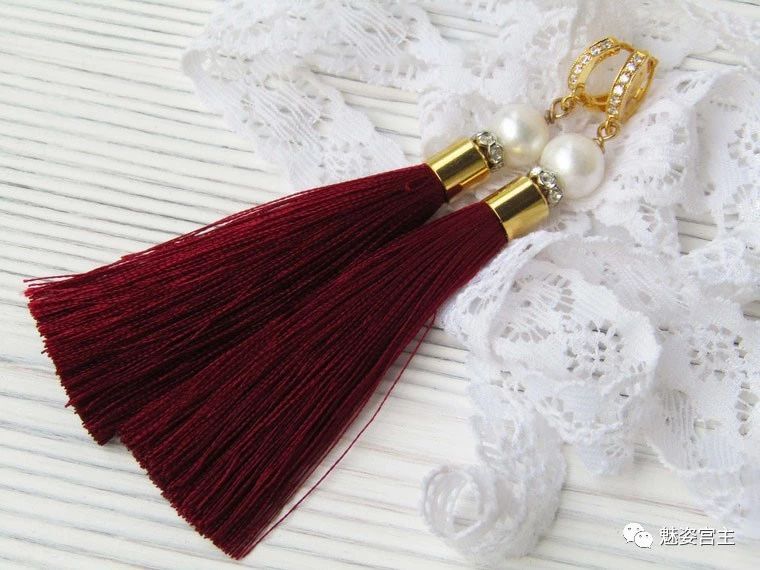 流苏耳环怎么做,流苏耳环做法教学视频