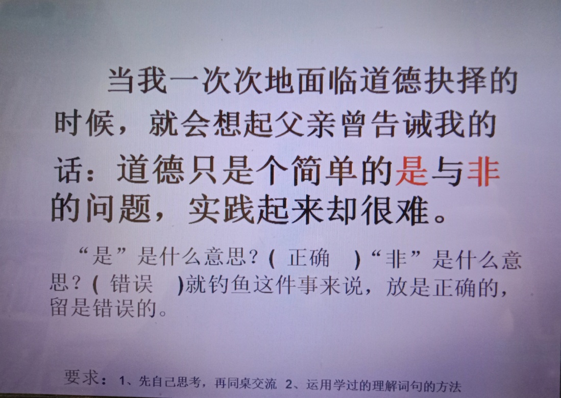 小学语文钓鱼的启示教学过程,钓鱼的启示课文试讲