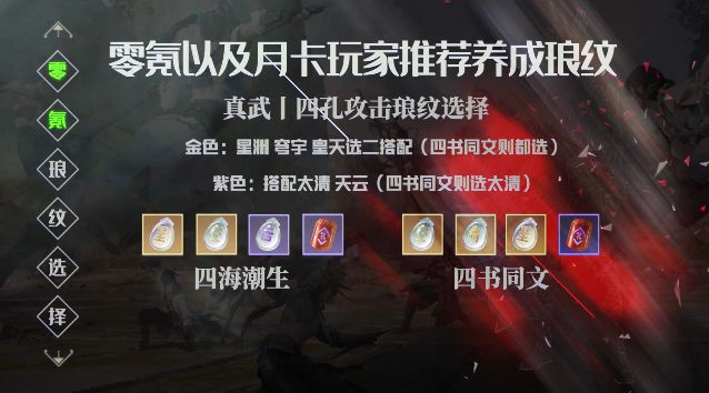 天涯明月刀手游真武琅纹怎么搭配,天刀端游真武琅纹共鸣搭配