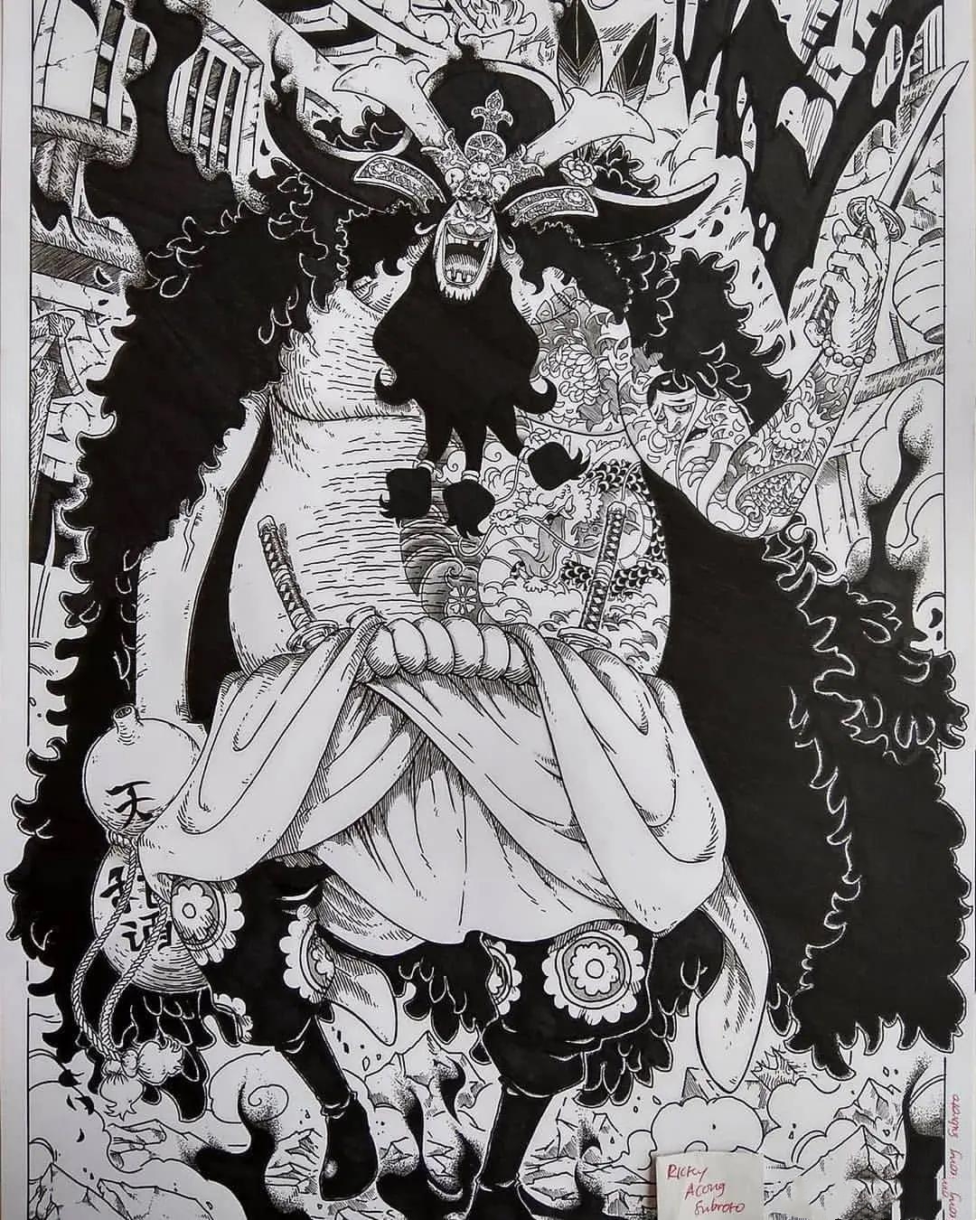 海贼王黑胡子取出白胡子果实片段,海贼王海米的画