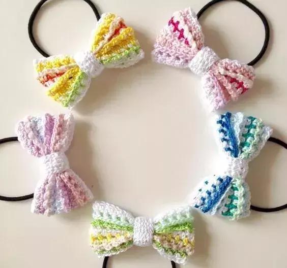 头绳皮筋蝴蝶结打结方法图解,女士领结丝带蝴蝶结的打法图解